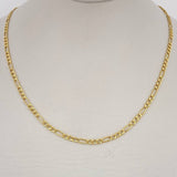 Figaro Chain 2.75gr / 24in / Yellow Gold +1 14K Italy $