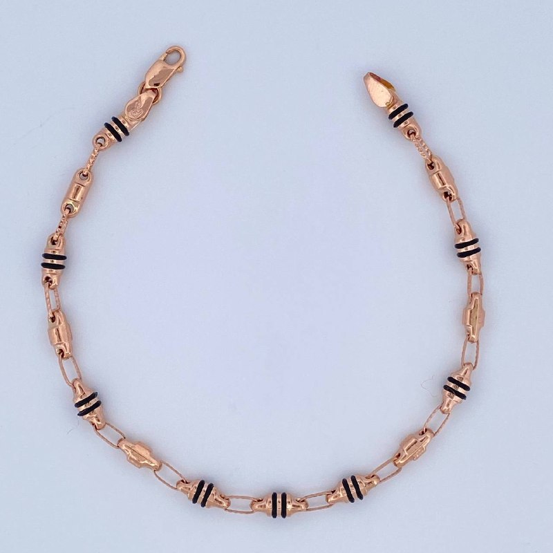 Rustic Barrel Bracelet 4.3gr / 8.3in / 18K Gold &