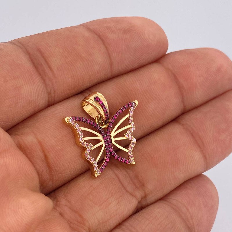 Butterfly Pendant 3.15gr / 0.9in / 18K Gold $