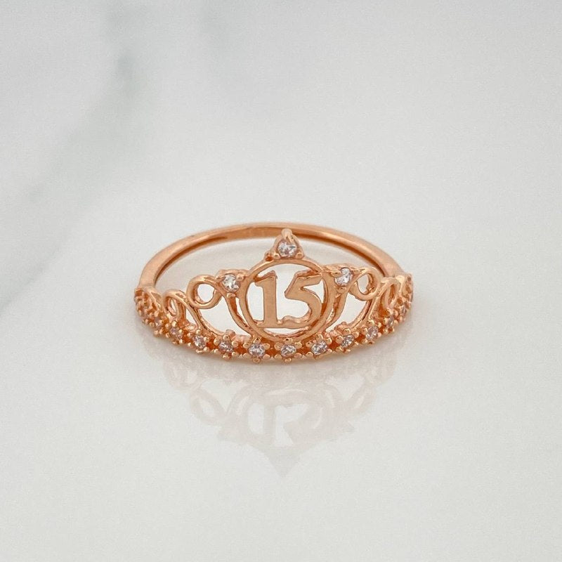 Ring 15'S Crown 1.75 g / T6 1/2 Rose Gold 18K