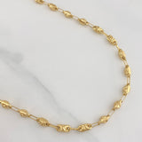 Rustic Chain X 14 g / 24 1/2 in / 4 mm 18K Yellow Gold