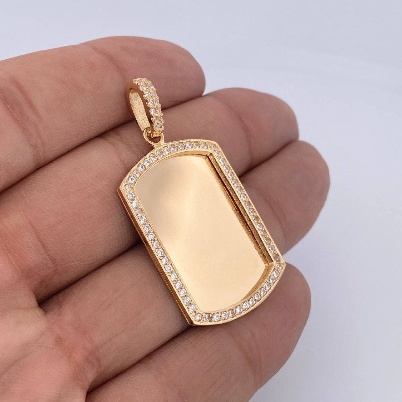 Pendant Plate 10.45gr / 4.8cm / 18K Gold $