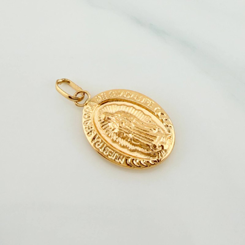 Pendant Virgin of Guadalupe 1 g / 1 in Yellow Gold 18K