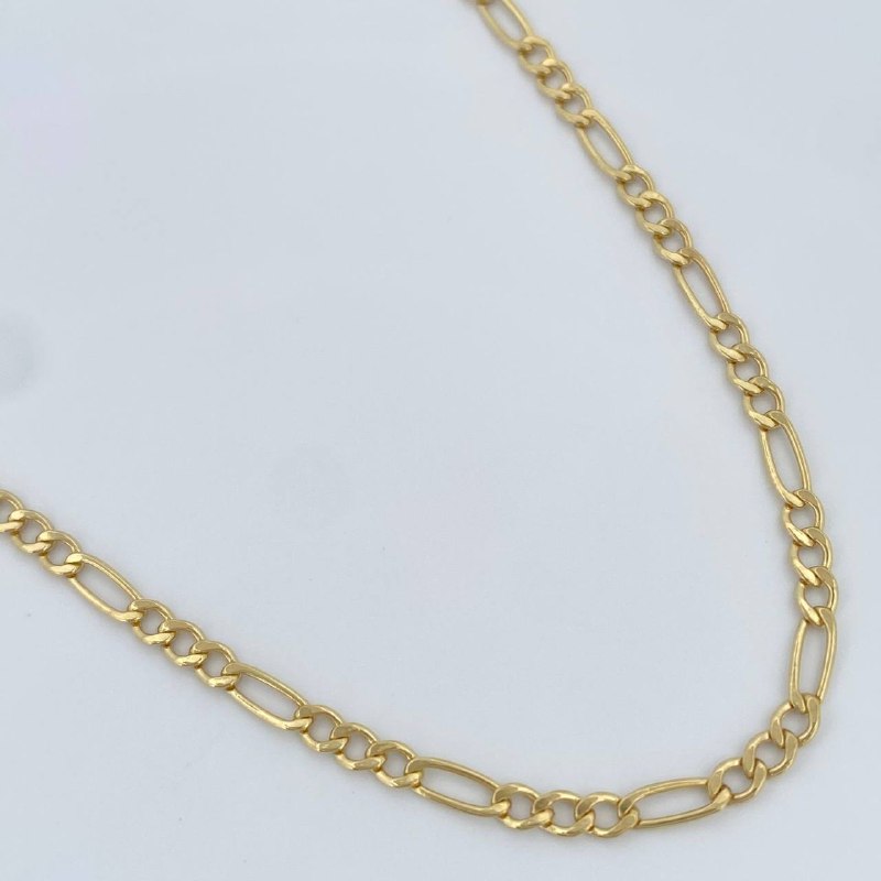 Cadena Figaro 2.8gr / 24 in / Oro Amarillo +1 14K Italy &
