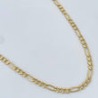 Cadena Figaro 2.8gr / 24 in / Oro Amarillo +1 14K Italy &