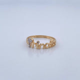 Princess Ring 1.55gr / Size 6 1/2 / 18K Gold &