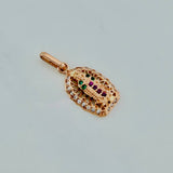 Pendant Virgin of Guadalupe 1.3 g / 3/4 in 18K Rose Gold