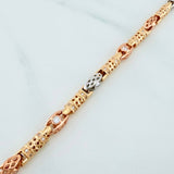 Bracelet Barril Enmallado 18.85 g / 7 3/4 in / 5 mm Tres Oros 18K