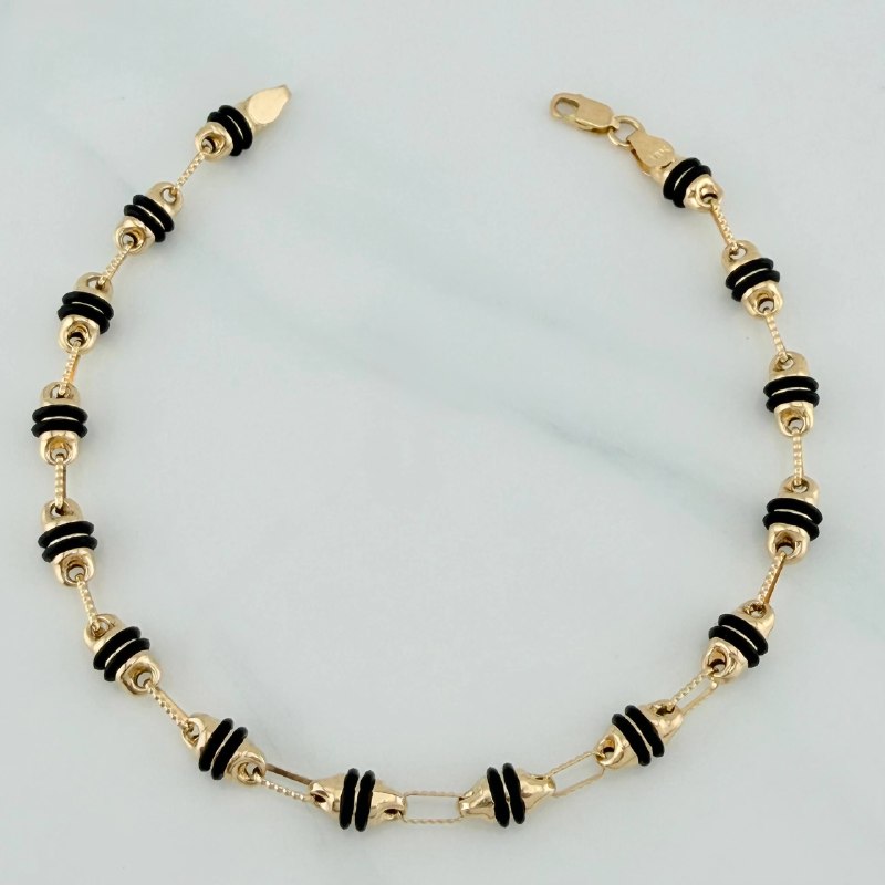 Rustic Barrel Bracelet 5.25 g / 8 1/2 in / 4.5 mm 18K Yellow Gold