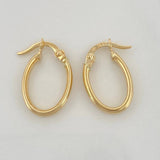 Candongas Juli Ovaladas 1.05 g / 3/4 in Oro Amarillo 18K