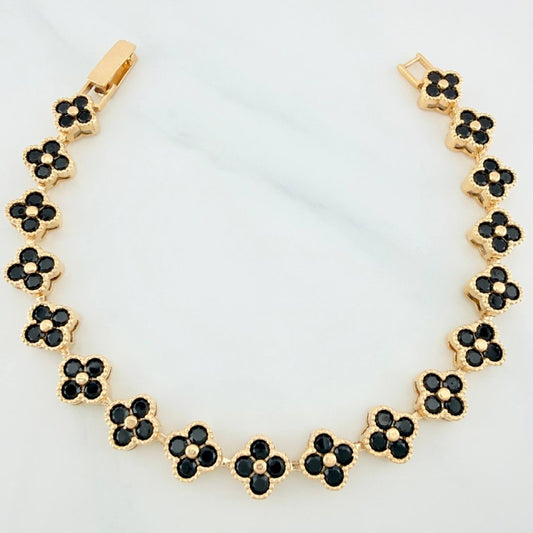 Clover Bracelet 16.1 g / 7 3/4 in / 7.6 mm Yellow Gold 18K