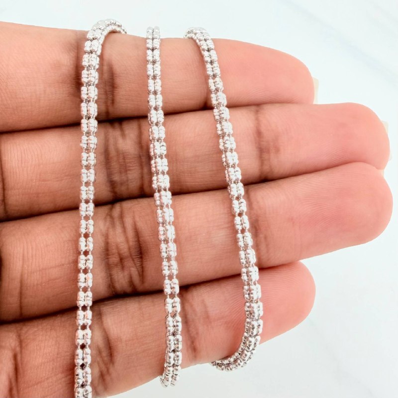 Cadena Ice 15.75 g / 23 3/4 in / 2.35 mm Oro Blanco 18K