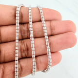 Cadena Ice 15.75 g / 23 3/4 in / 2.35 mm Oro Blanco 18K