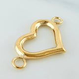 Charm Heart Silhouette 0.95 g / 1 in 18K Yellow Gold