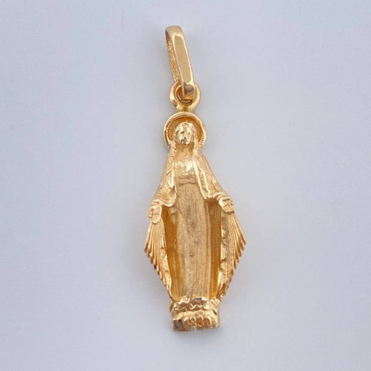 Dije Virgen Milagrosa 2.5gr / 1 1/4 in / Oro Amarillo 18K &