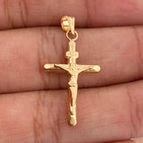 Dije Cruz Cristo 0.75gr / 1 in / Oro Amarillo 18K &