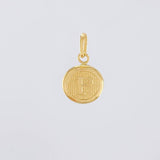 Pendant Circle Letter P 0.45g / 3/4 in Yellow Gold 18K