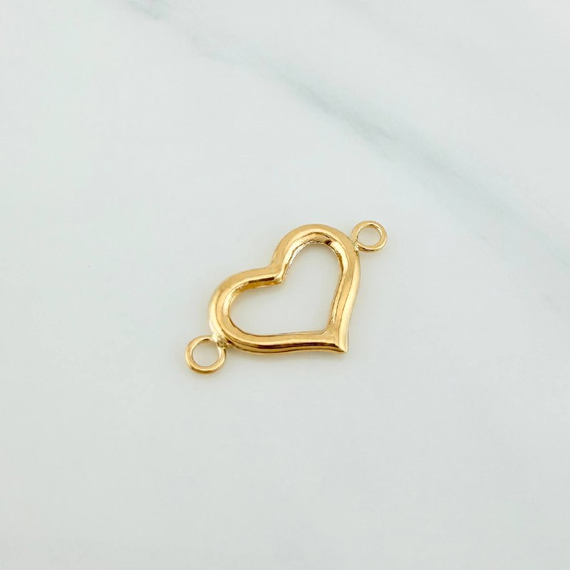 Charm Heart Silhouette 0.95 g / 1 in 18K Yellow Gold