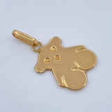 Dije Oso 1.1gr / 1 in / Oro Amarillo 18K &