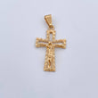 Dije Cruz Cristo Punteado 2.4gr / 3.5cm / Oro 18K &