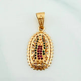 Pendant Virgin of Guadalupe 3.25 g / 1 1/4 in 18K Yellow Gold