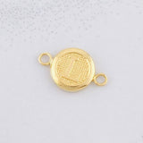 Charm Circle Letter L 0.4g / 1/2 in Yellow Gold 18K