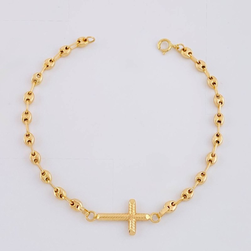 Bracelet GC Cross 2.3g / 6 3/4 in / 3.1mm Yellow Gold 18K