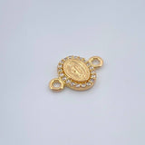 Herraje Virgen De Guadalupe 0.65gr / 1/2 in / Oro Amarillo 18K &