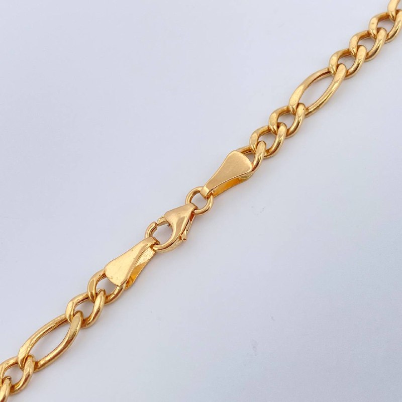 Cadena Figaro 9.55gr / 60cm / Oro Amarillo +1 18K $