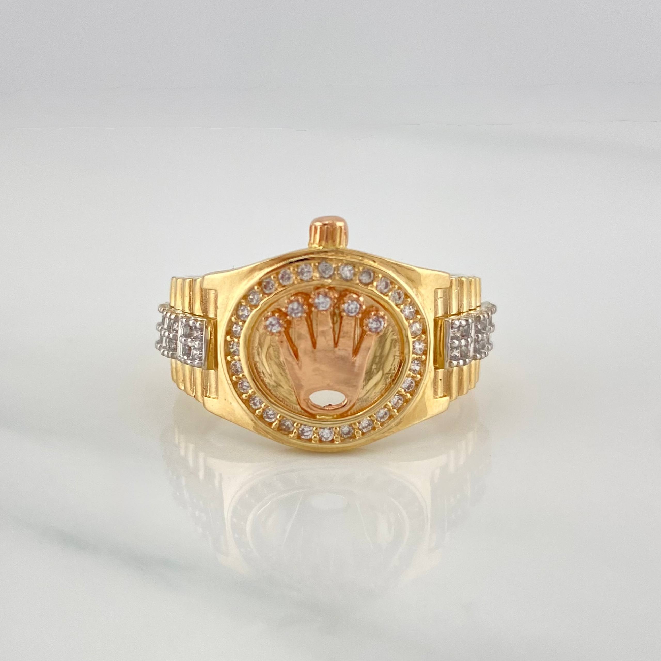 Ring Correa Crown 6.45 g / T9 1/2 Three Golds 18K