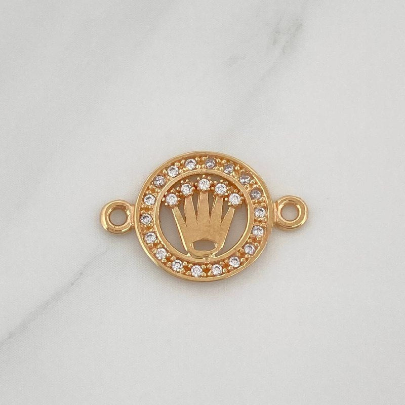 Charm Corona 1.25 g / 3/4 in Yellow Gold 18K