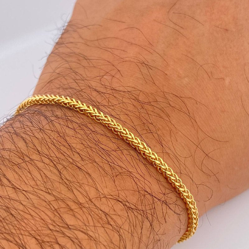 Franco Bracelet 3.6gr / 7.9in / +3 18K Gold &