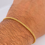 Franco Bracelet 3.6gr / 7.5in / +3 18K Gold &