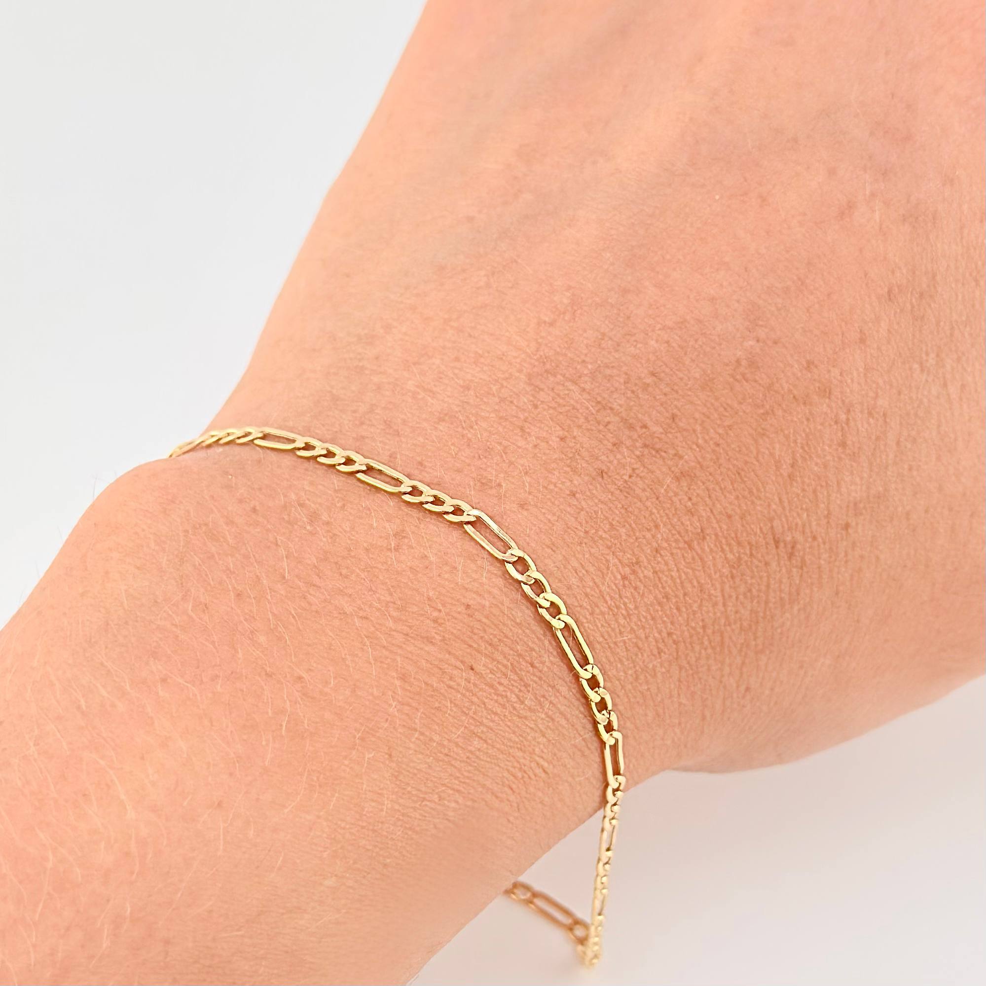 Pulso Figaro 0.98g / 7 1/2 in / 2,6mm Oro Amarillo 18K