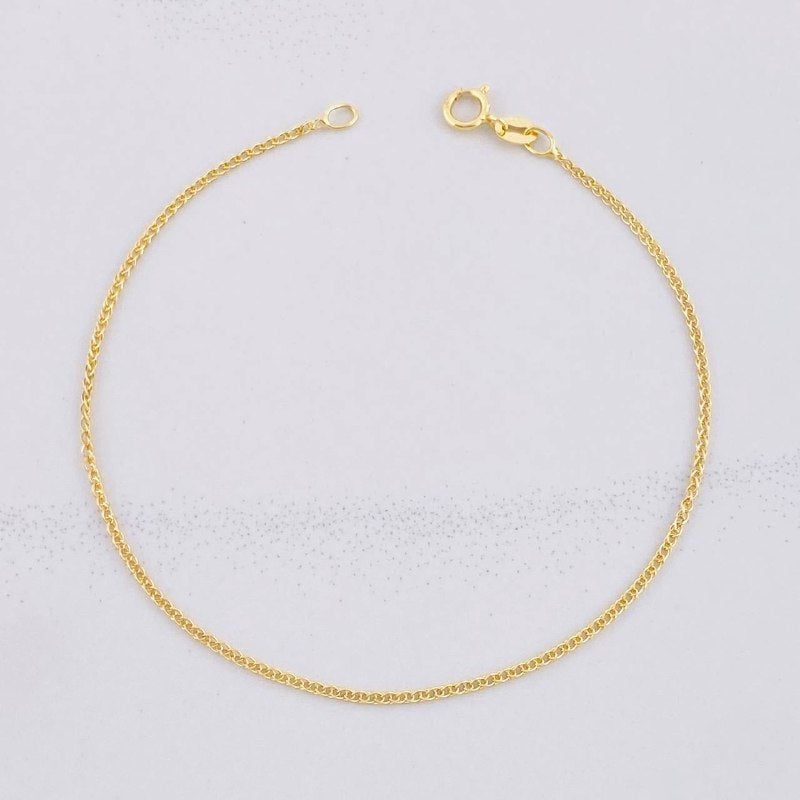 Franco Bracelet 0.7g / 7 1/4 in / 1.2mm Yellow Gold 18K