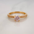 Solitaire Ring Churumbela 2.95 g / T7 1/4 Yellow Gold 18K