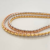Cadena Ice 12 g / 19 3/4 in / 2.3 mm Tres Oros 18K