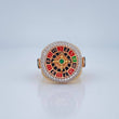 Articulated Roulette Ring 12.35gr / Size 10 3/4 / Three 18K Gold $