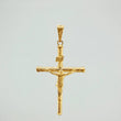 Pendant Cross Christ 1.9 g / 2 1/4 in Yellow Gold 18K