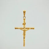 Pendant Cross Christ 1.9 g / 2 1/4 in Yellow Gold 18K