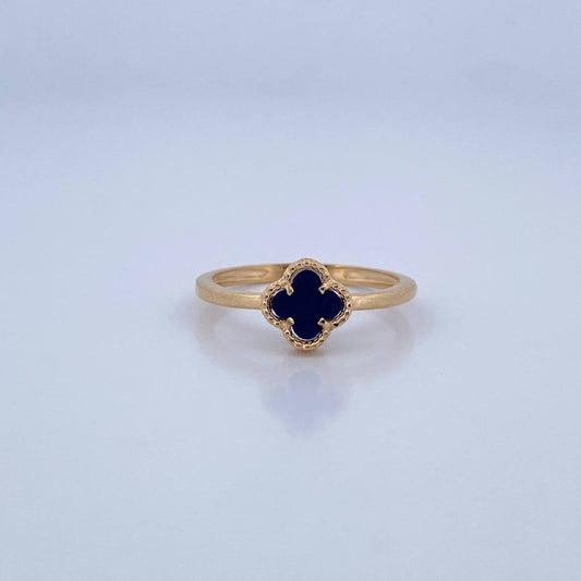 Anillo Trebol 2.25gr / T7 1/4 / Oro 18K &