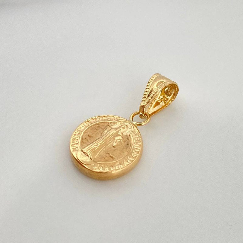 Dije San Benito 0.65gr / 2cm / Oro Amarillo 18K &