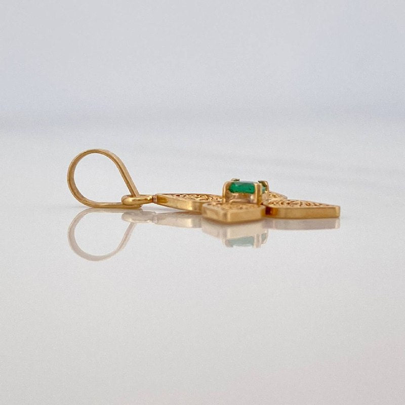 Dije Flor 0.75 g / 3/4 in Oro Amarillo 18K