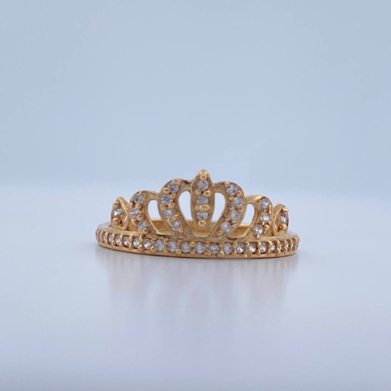 Tiara Ring 1.6gr / Size 7 1/2 / 18K Yellow Gold &