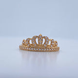 Tiara Ring 1.6gr / Size 7 1/2 / 18K Yellow Gold &