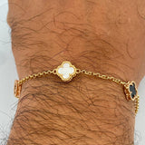 Clover Bracelet Roll-On 8.4gr / 20.5cm / Three Golds Nac.Esp. 18K &