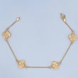 Bracelet Clover 3.2gr / 7.3in / 18K Gold &