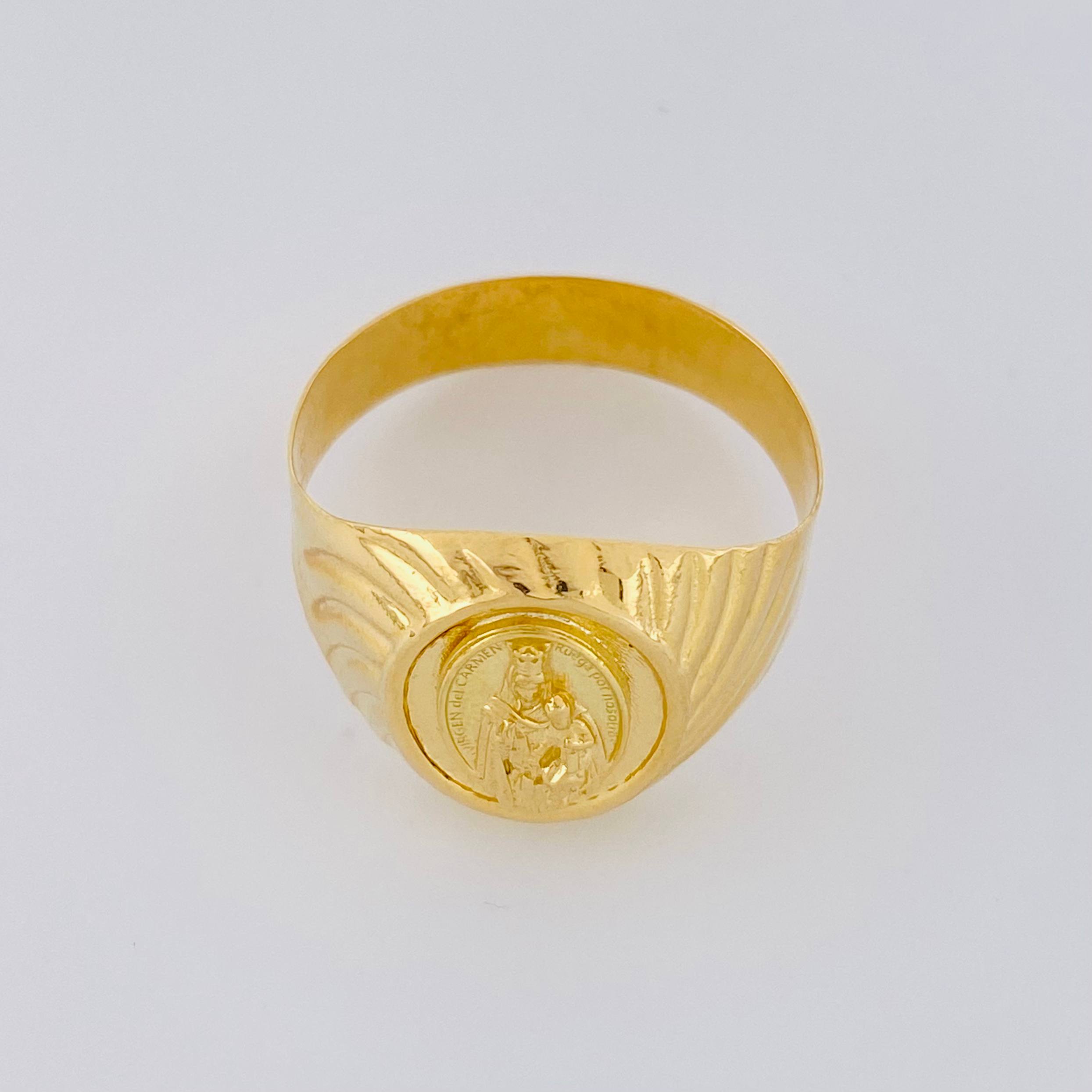 Virgin of Carmen Ring 3.5g / T10 3/4 Yellow Gold 18K