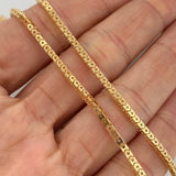 Cadena Veneciana Estrellas 8.1 g / 19 3/4 in / 2 mm Oro Amarillo 18K