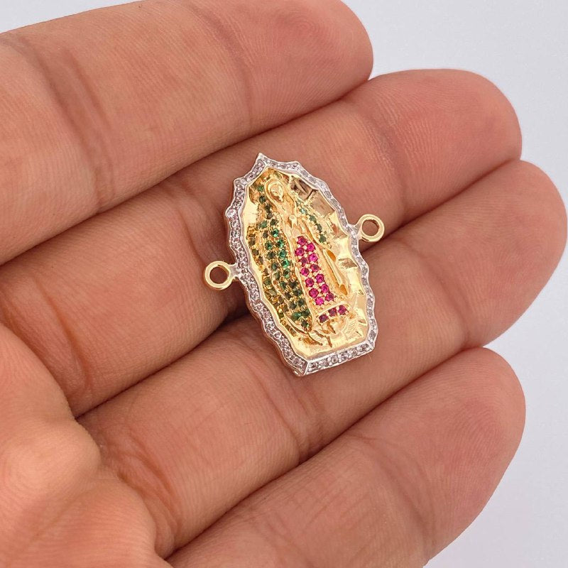 Charm Virgin Guadalupe 4.3gr / 1.0in / 18K Gold $